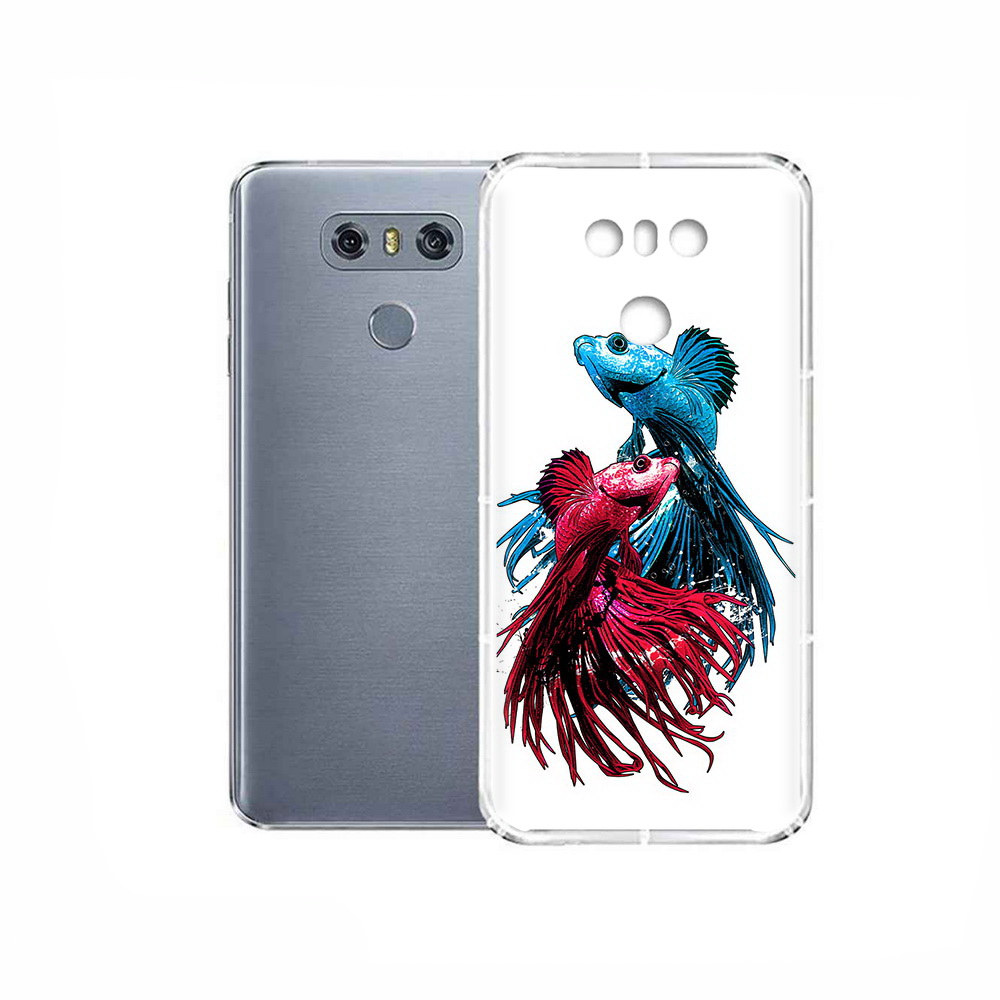 

Чехол MyPads Tocco для LG G6 рыбы петушки, Прозрачный, Tocco