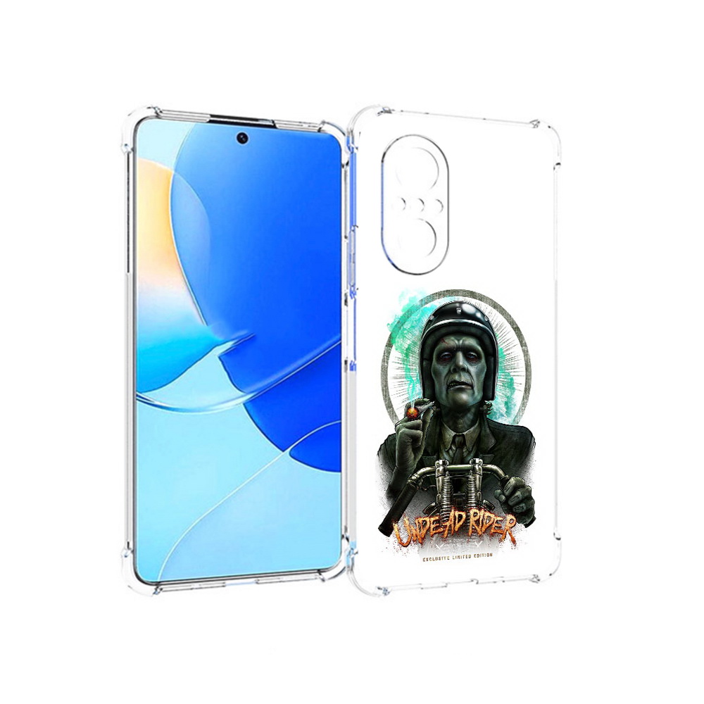 

Чехол MyPads Tocco для Huawei Nova 9 SE зеленый мужчина с сигаретой на мотоцикле, Прозрачный, Tocco