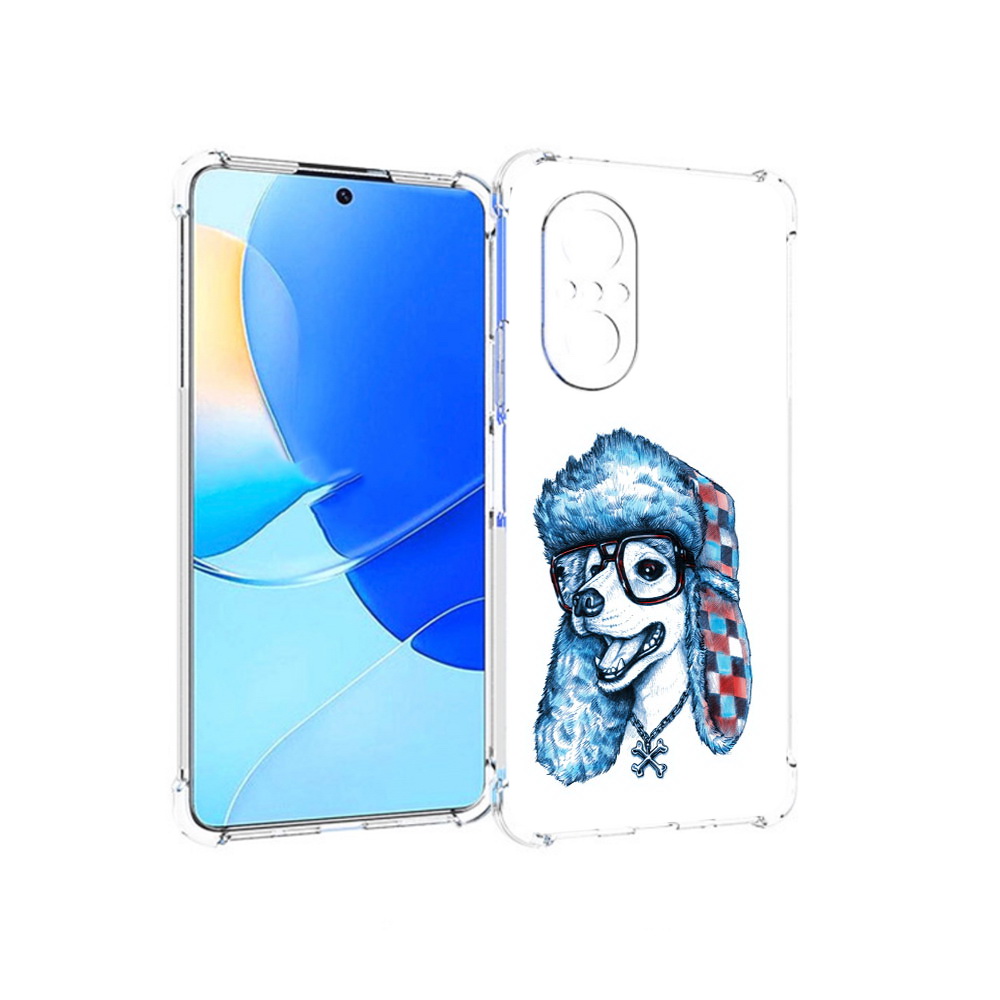 

Чехол MyPads Tocco для Huawei Nova 9 SE зимний пес, Прозрачный, Tocco