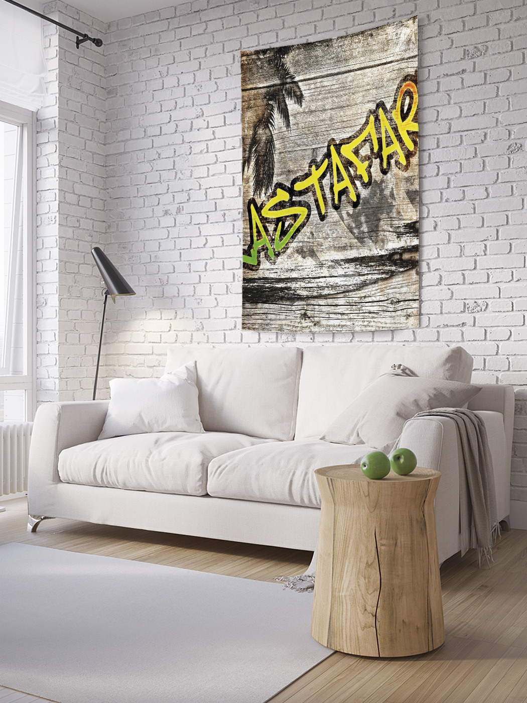 

Вертикальное фотопанно на стену JoyArty Растафари на досках 150x200 см, Растафари на досках