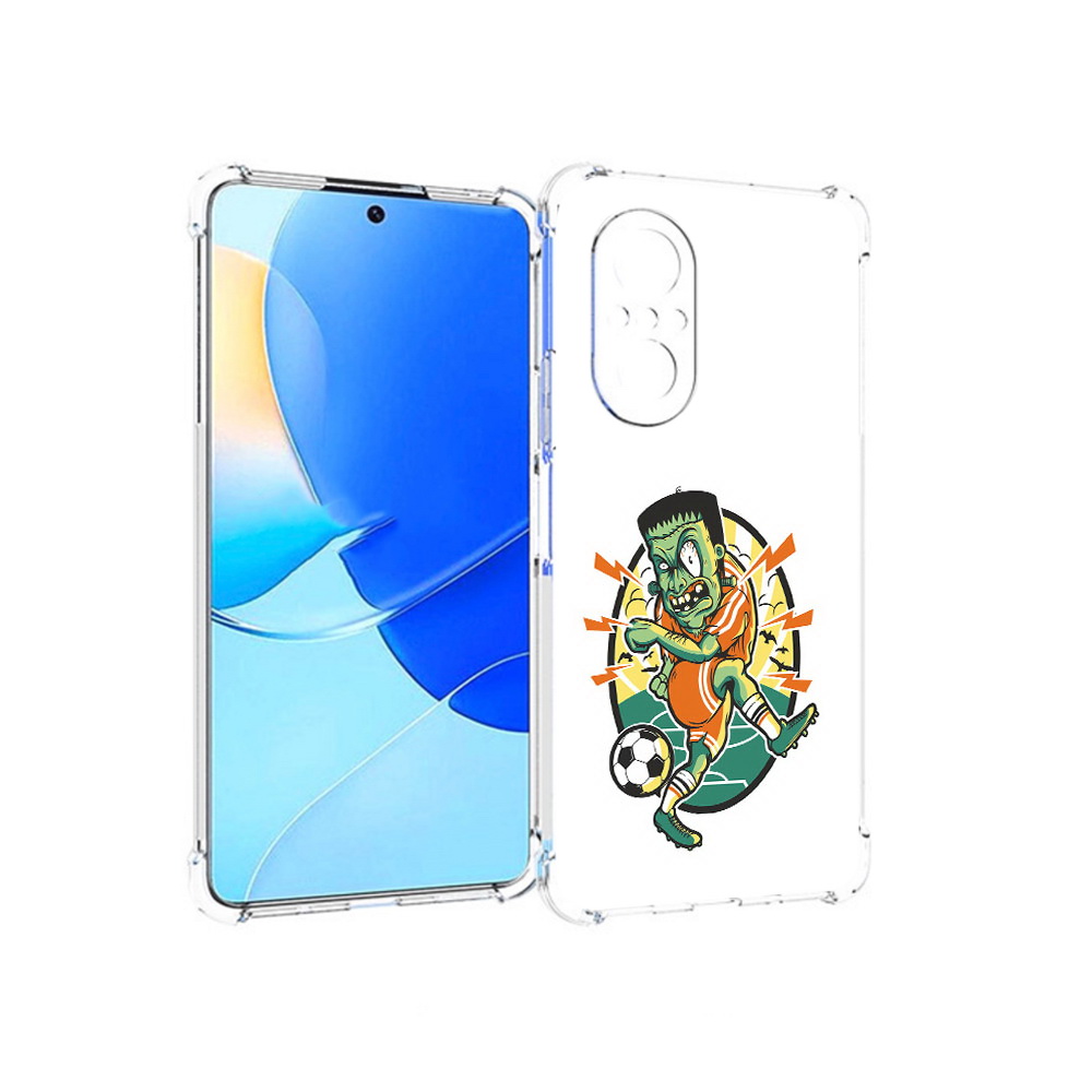 

Чехол MyPads Tocco для Huawei Nova 9 SE зомби футболист, Прозрачный, Tocco