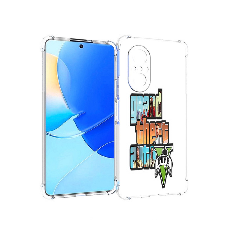 

Чехол MyPads Tocco для Huawei Nova 9 SE игра гта, Прозрачный, Tocco