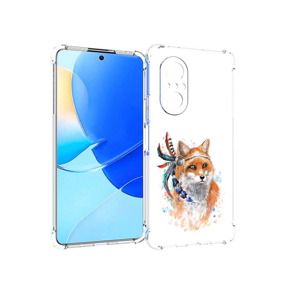 

Чехол MyPads Tocco для Huawei Nova 9 SE инду лиса, Прозрачный, Tocco