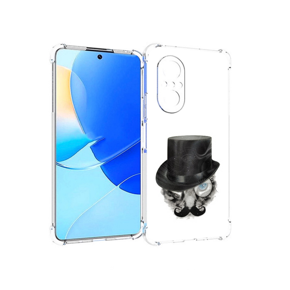 

Чехол MyPads Tocco для Huawei Nova 9 SE интелегентный кот, Прозрачный, Tocco