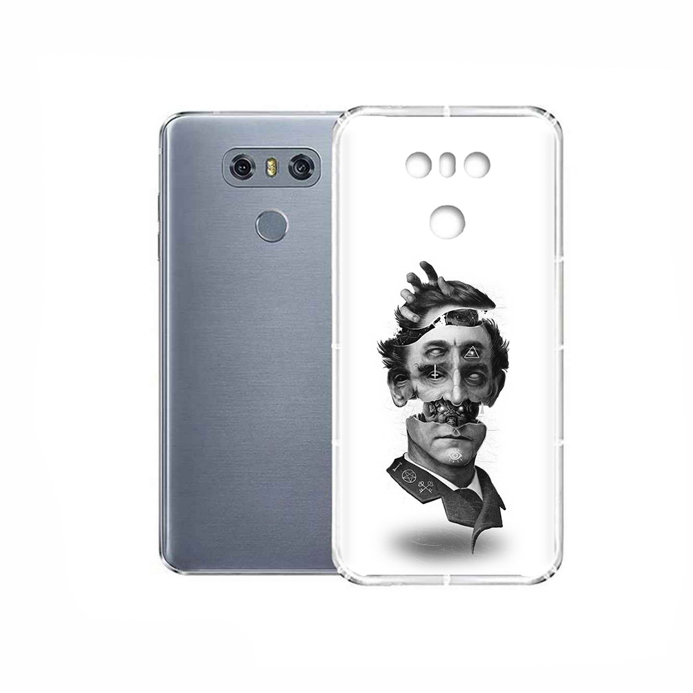

Чехол MyPads Tocco для LG G6 страшное лицо абстракция, Прозрачный, Tocco