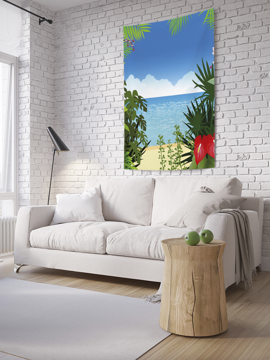 

Вертикальное фотопанно на стену JoyArty Выход к пляжу 150x200 см, Выход к пляжу