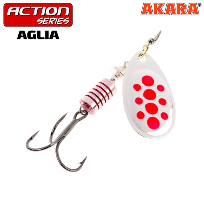 

Блесна вращающаяся Akara Action Series Aglia , 4 г, цвет A02, Серебристый