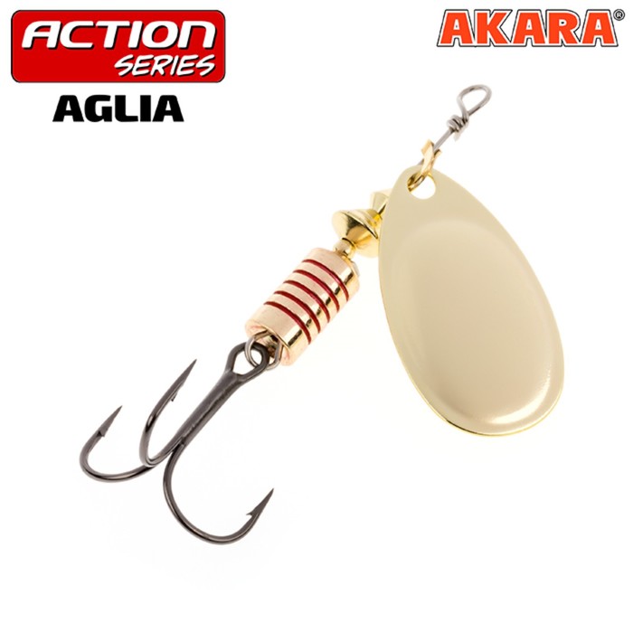 

Блесна вращающаяся Akara Action Series Aglia , 4 г, цвет A21, Золотистый