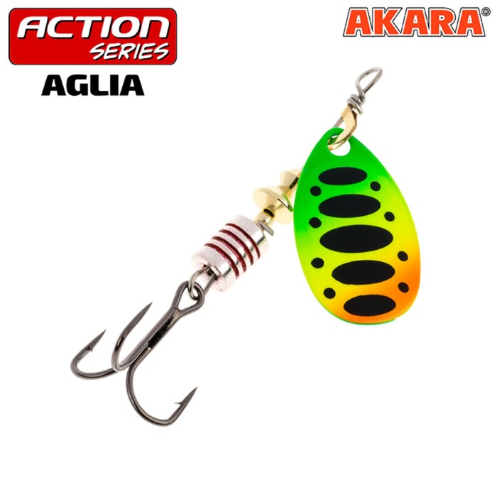 

Блесна вращающаяся Akara Action Series Aglia 1, 4 г, цвет A32, Разноцветный