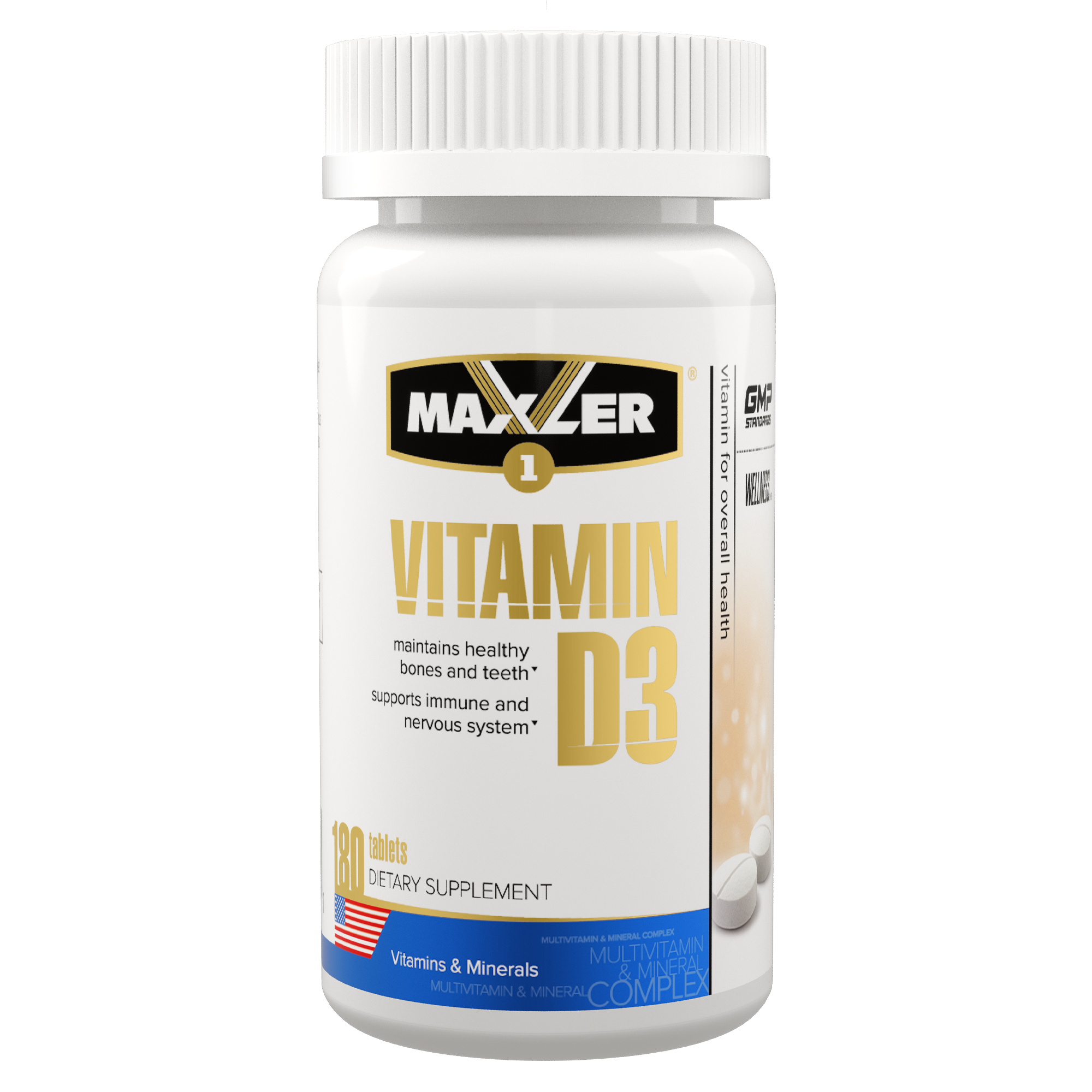 Витаминно-минеральный комплекс Maxler Vitamin D3 180 таблеток