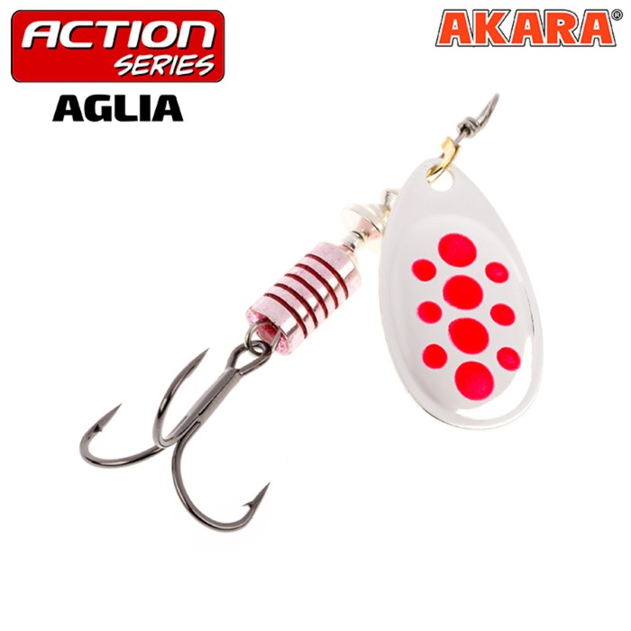 Блесна вращающаяся Akara Action Series Aglia 3, 7 г, цвет A02