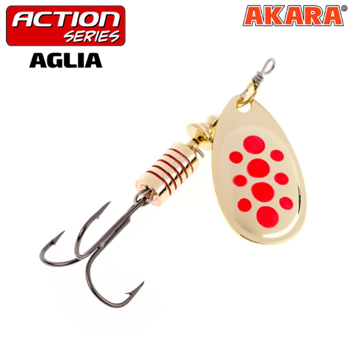 

Блесна вращающаяся Akara Action Series Aglia , 7 г, цвет A04, Золотистый