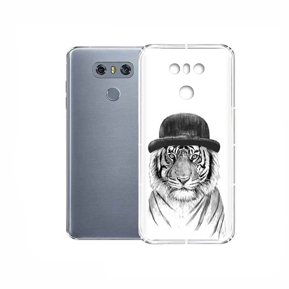 

Чехол MyPads Tocco для LG G6 тигр британец, Прозрачный, Tocco