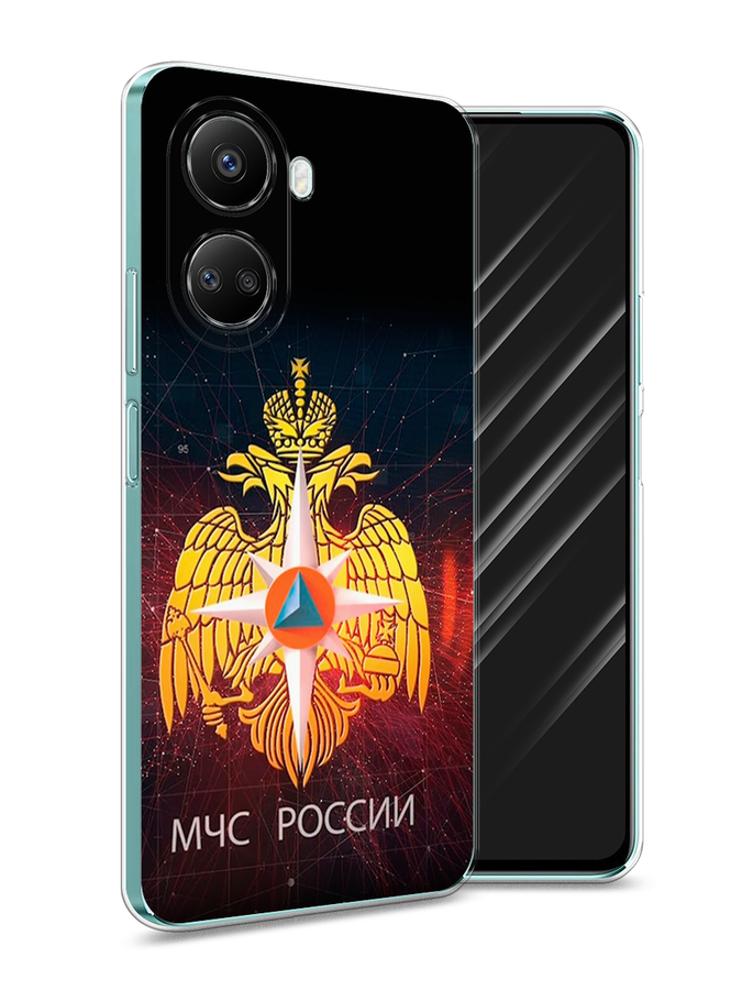 

Чехол Awog на Huawei nova 10 SE "МЧС России", Черный;желтый;красный, 6109650-5