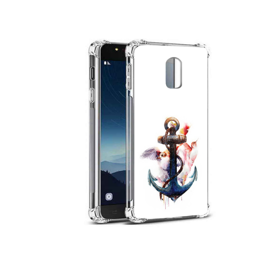 

Чехол MyPads Tocco для Samsung Galaxy C8 якорь с птицами (PT96288.518.703), Прозрачный, Tocco