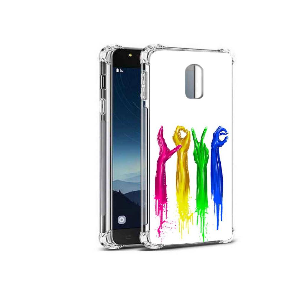 

Чехол MyPads Tocco для Samsung Galaxy C8 яркие руки love (PT96288.518.707), Прозрачный, Tocco