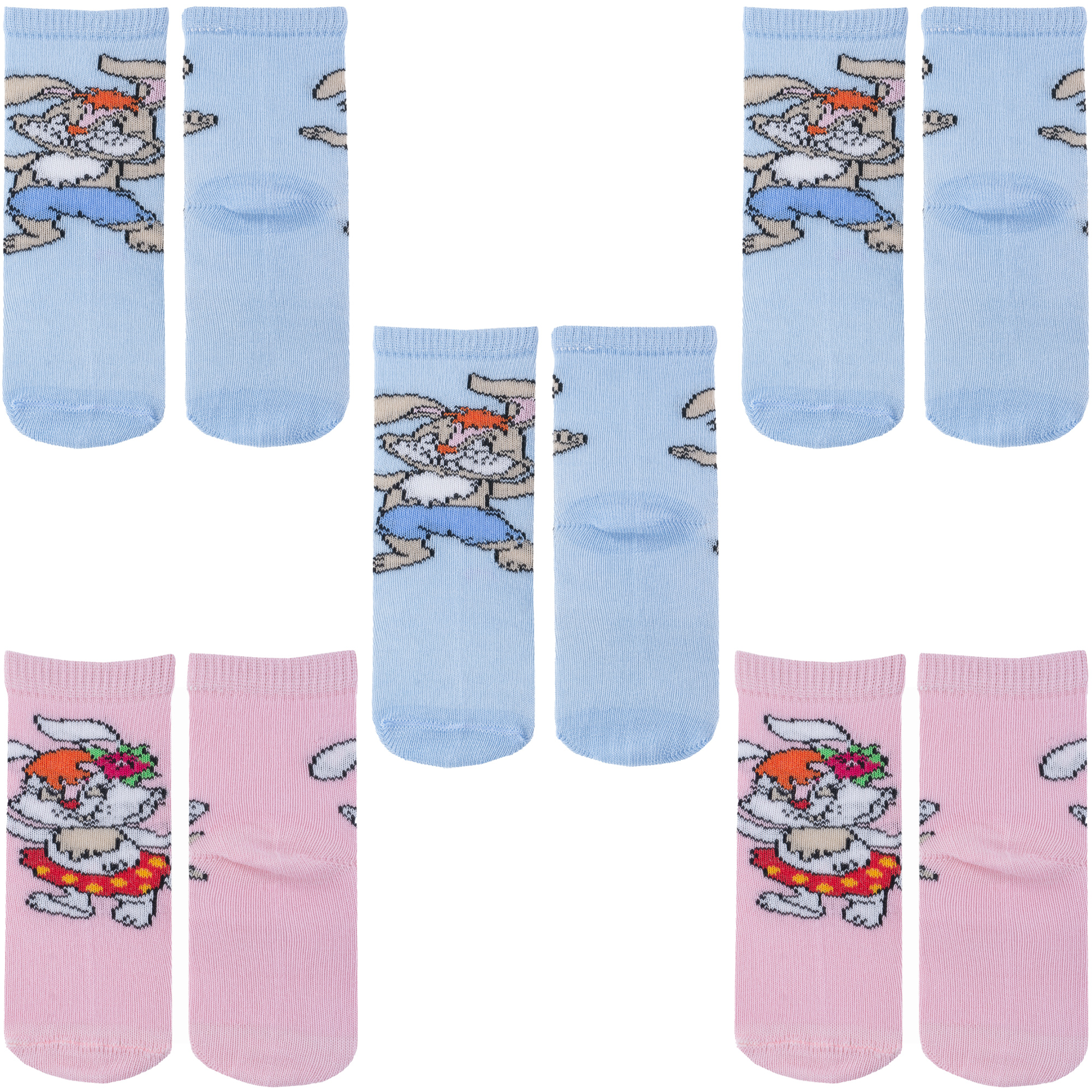 

Носки детские LorenzLine 5-Л54, микс 1, 8-10, Голубой;розовый, 5-Л54
