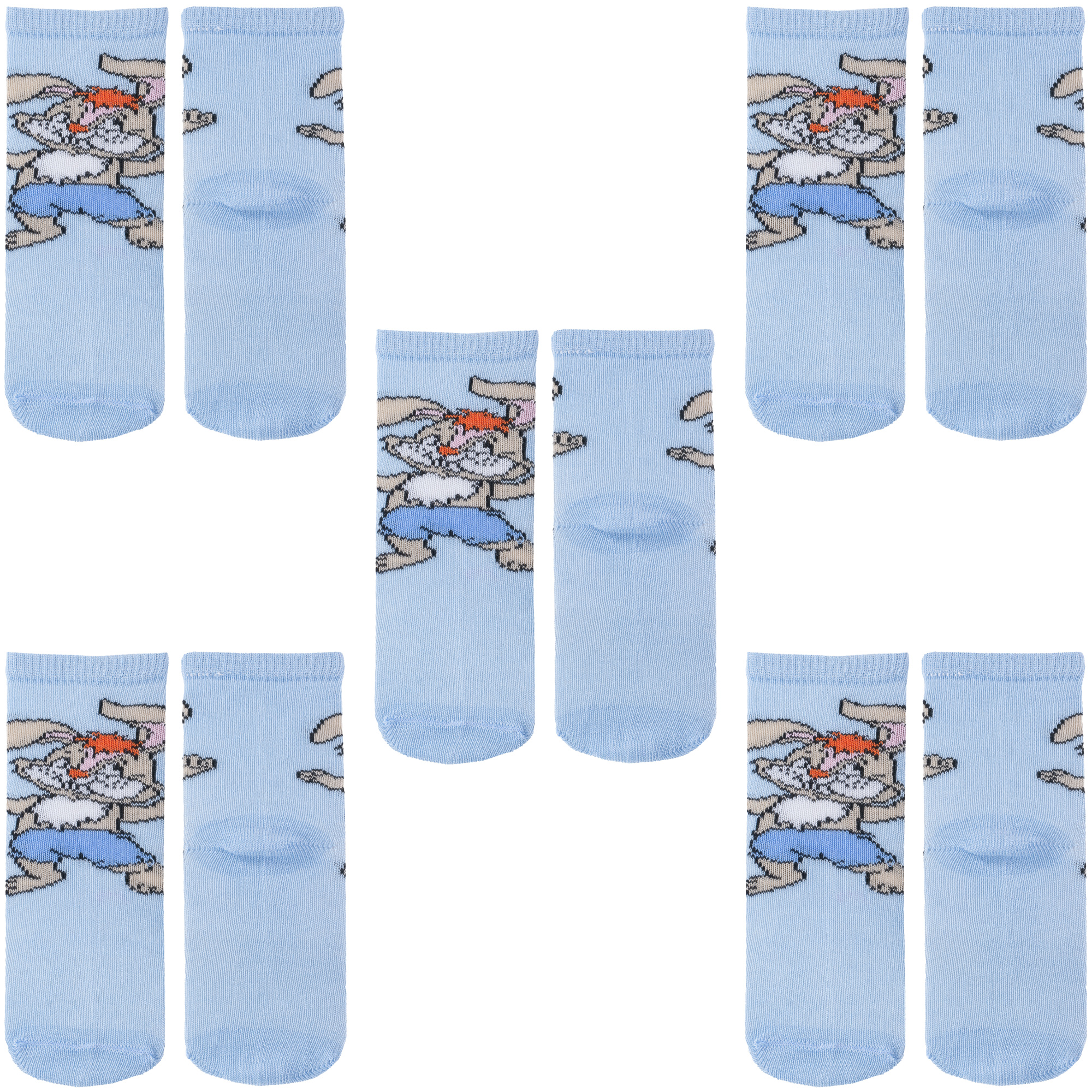 Носки детские LorenzLine 5-Л54, голубые, 8-10