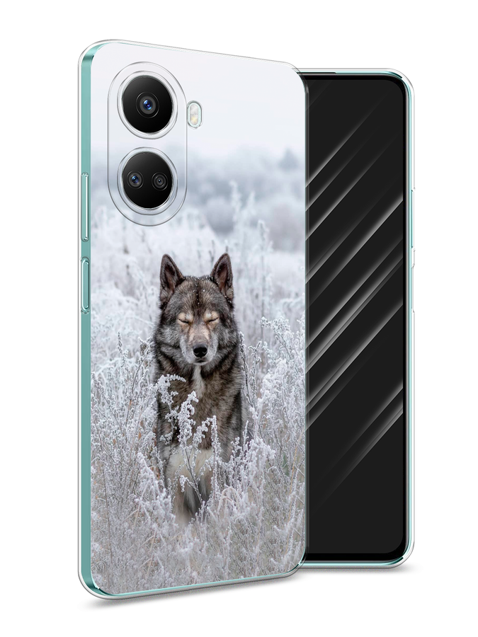 

Чехол Awog на Huawei nova 10 SE "Волк в поле", Белый;черный, 6109650-1