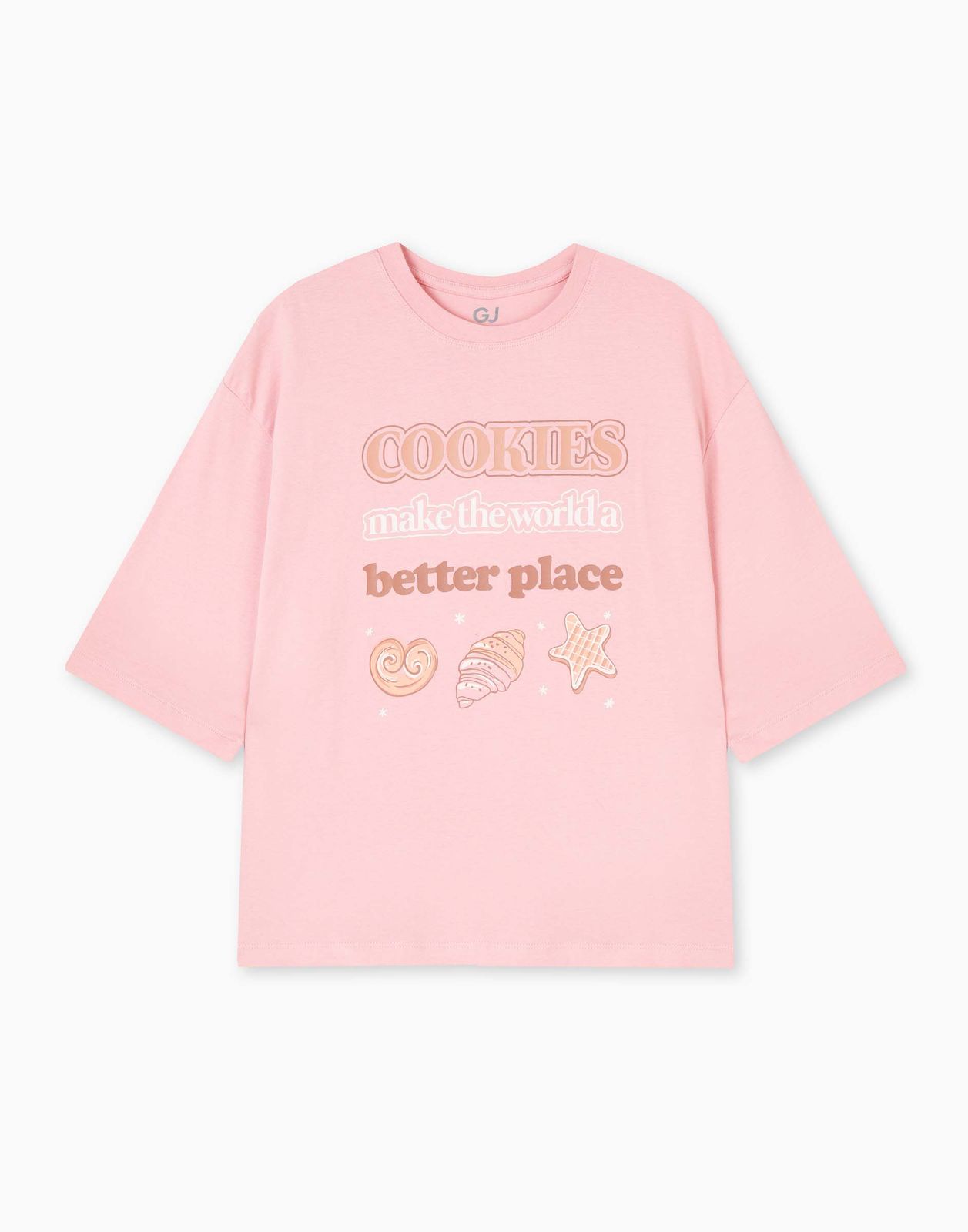 Пижамная футболка женская Gloria Jeans GSL002431 розовый M170 999₽