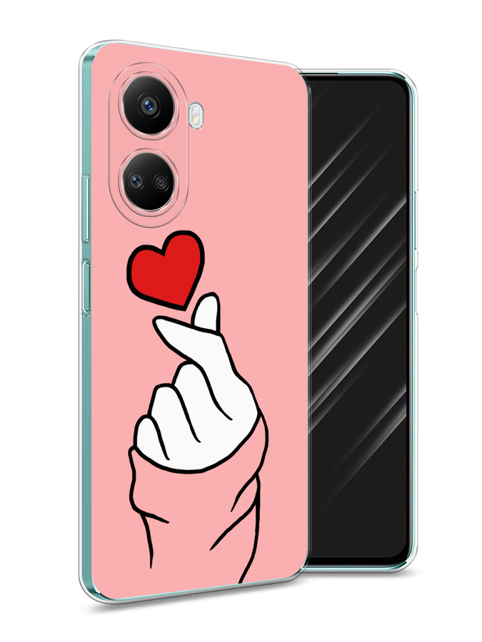 

Чехол Awog на Huawei nova 10 SE "Милое сердечко", Белый;красный;черный, 6109650-7