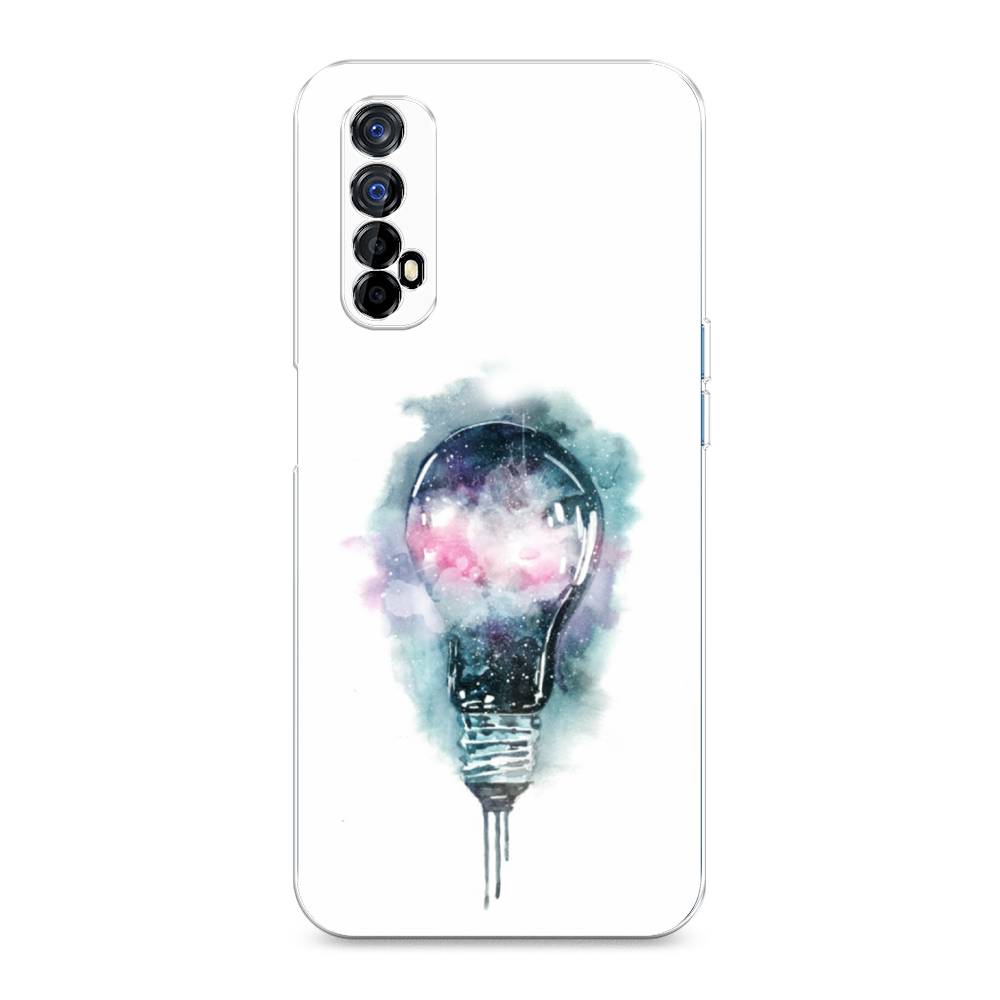 

Чехол на Oppo Realme 7 "Волшебная лампа", Белый;серый, 254150-4