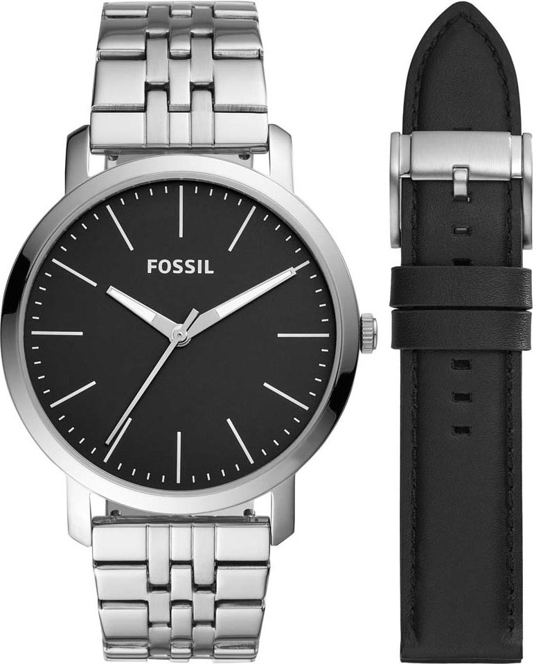 фото Наручные часы мужские fossil bq2466set серебристые