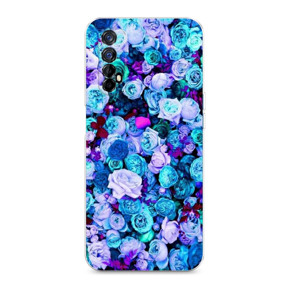 

Чехол на Oppo Realme 7 "Цветочный ковер", Фиолетовый, 254150-2