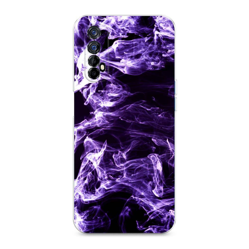 

Чехол на Oppo Realme 7 "Фиолетовый дым", Фиолетовый;белый;черный, 254150-3