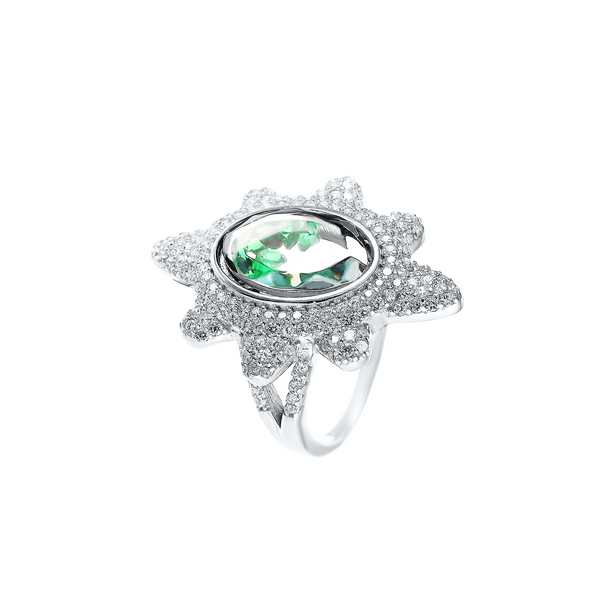 

Кольцо из серебра р. 16 Element47 A093_KO_CRYST_003_WG, фианит\стекло ювелирное, A093_KO_CRYST_003_WG