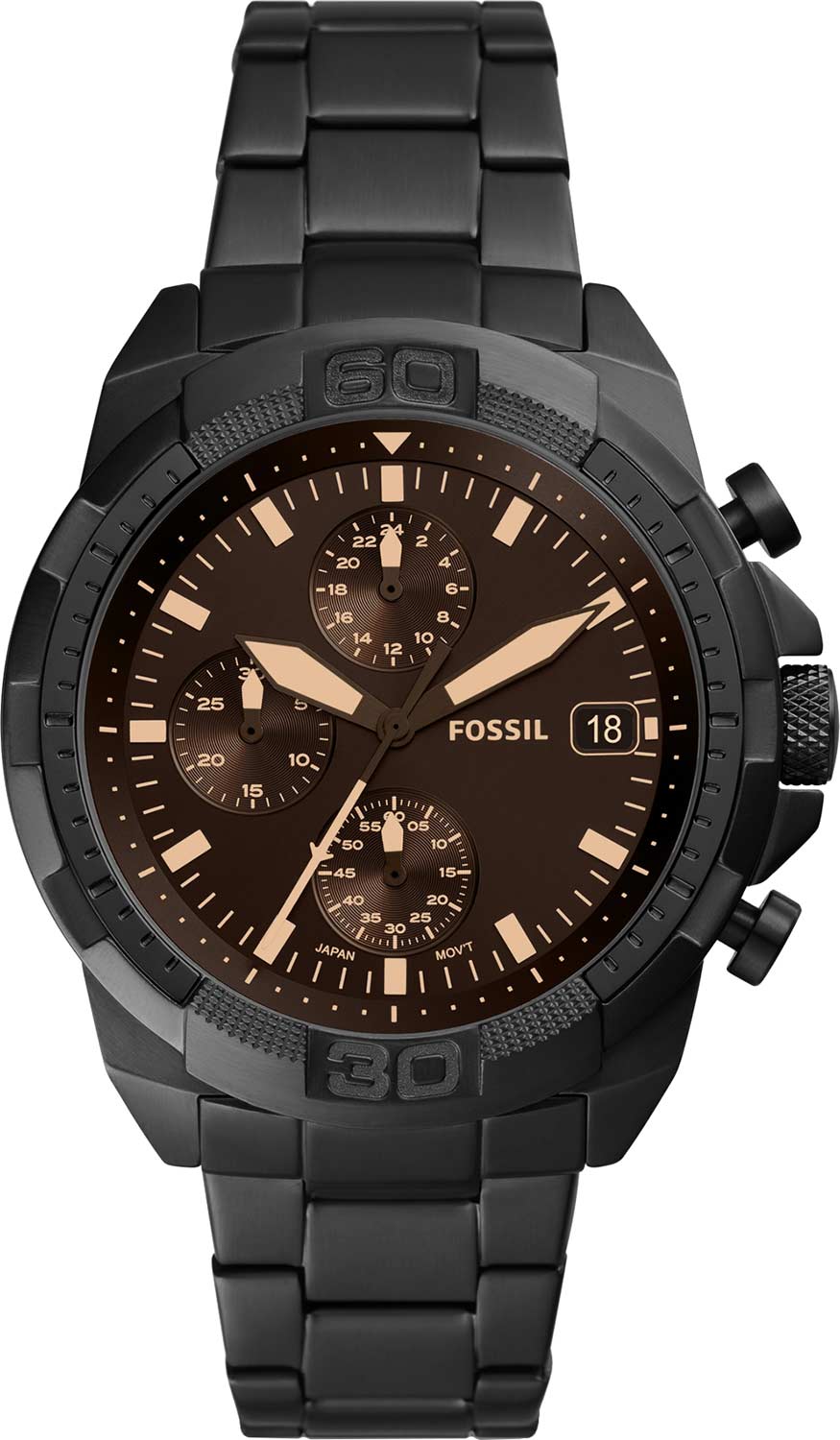 фото Наручные часы мужские fossil fs5851 черные