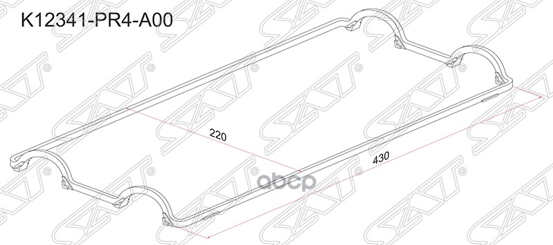 

Прокладка Клапанной Крышки Ho B18a/B20a, B20b Cr-V Sat K12341-PR4-A00