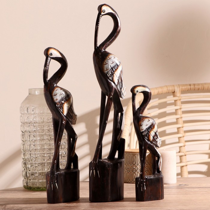 

Набор сувенирный "Аисты" 15х10х50 см, Indonesian style