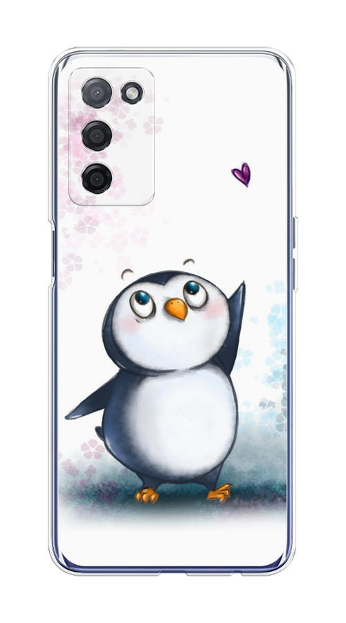 

Чехол Awog на Oppo A55 5G "Пингвин и сердечко", Разноцветный, 256250-1