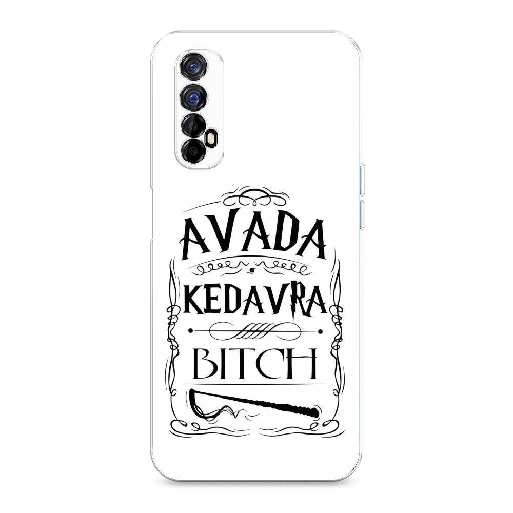 

Чехол на Oppo Realme 7 "Avada kedavra bitch", Белый;серый;черный, 254150-6