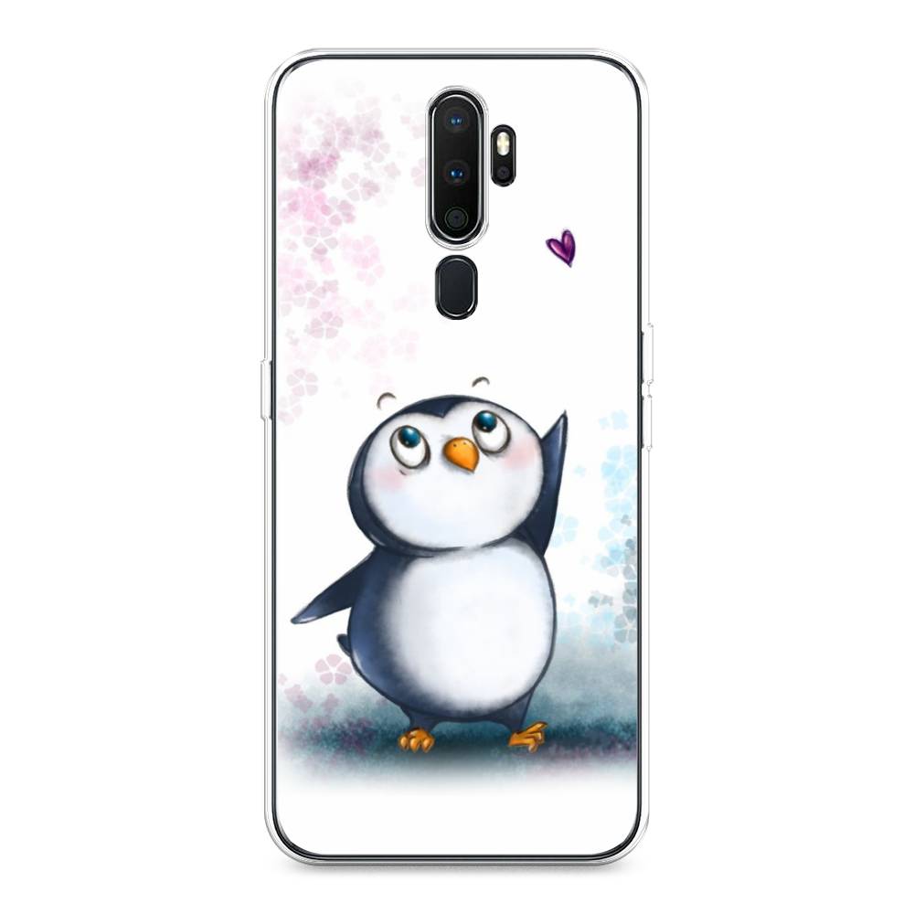 

Чехол Awog на Oppo A5/A9 2020 "Пингвин и сердечко", Разноцветный, 251950-1