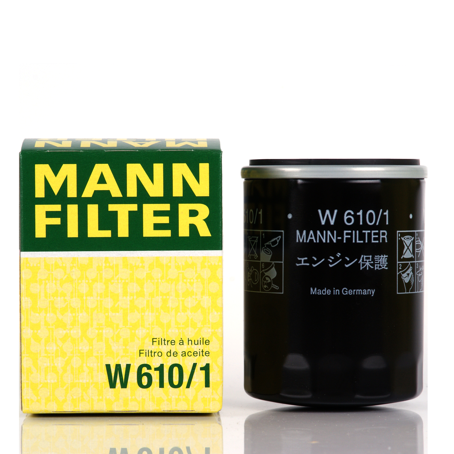 Фильтр двигателя масляный MANNHUMMEL FILTER арт. W610/1