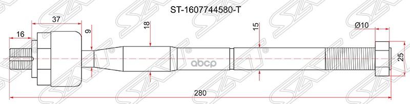 

Тяга Рулевая Lh=Rh Citroen Jumper/Fiat Ducato/ Peugeot Boxer 2006- Sat арт. ST1607744580T