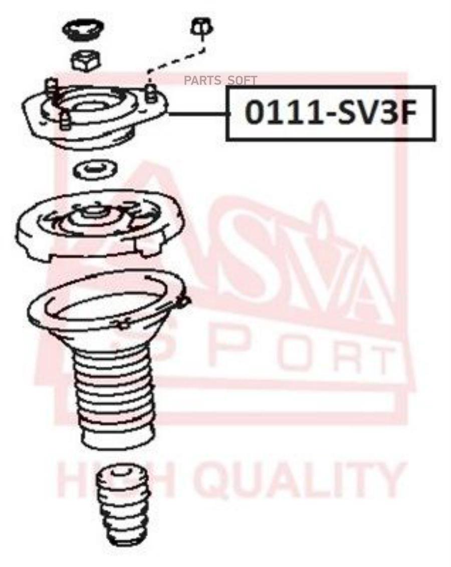 

ASVA 0111-SV3F Опора амортизатора 1шт