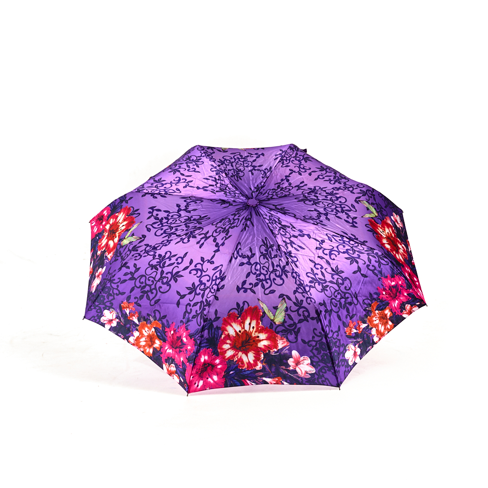 Зонт складной женский автоматический UTEKI U5154 фиолетовый