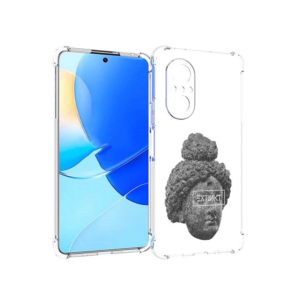 

Чехол MyPads Tocco для Huawei Nova 9 SE каменное лицо девушки, Прозрачный, Tocco