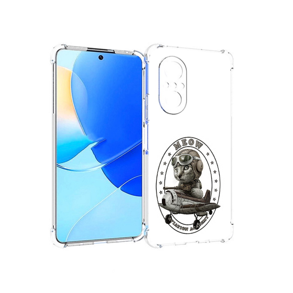 

Чехол MyPads Tocco для Huawei Nova 9 SE кот в самолете, Прозрачный, Tocco