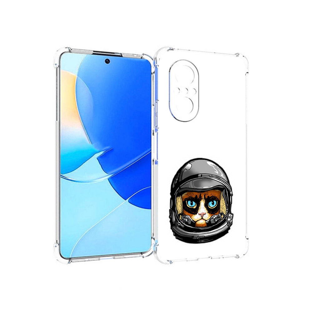 

Чехол MyPads Tocco для Huawei Nova 9 SE кот космонавт, Прозрачный, Tocco