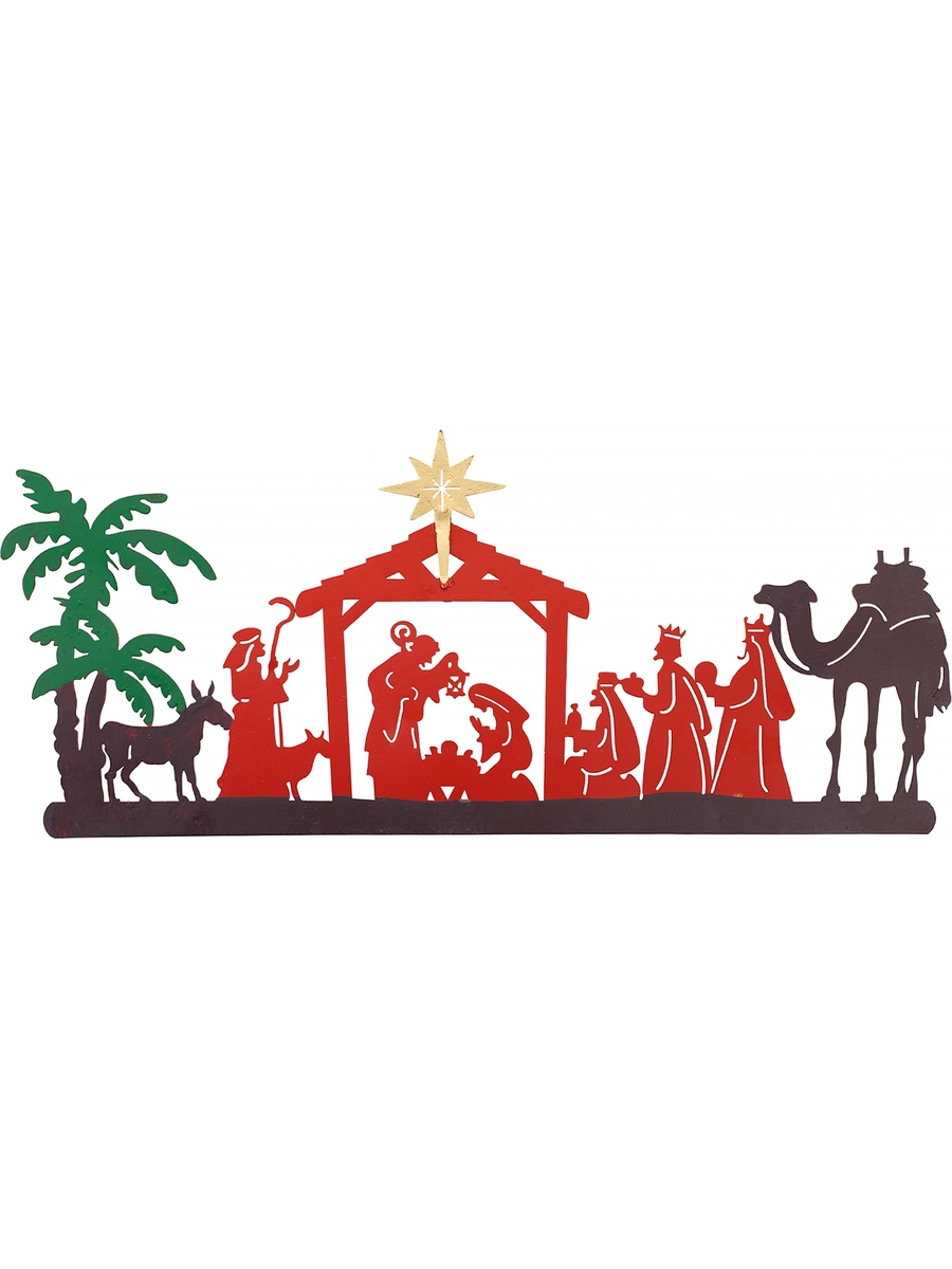 Декор Glasar 57-206 Рождество настенный 40х1х18см