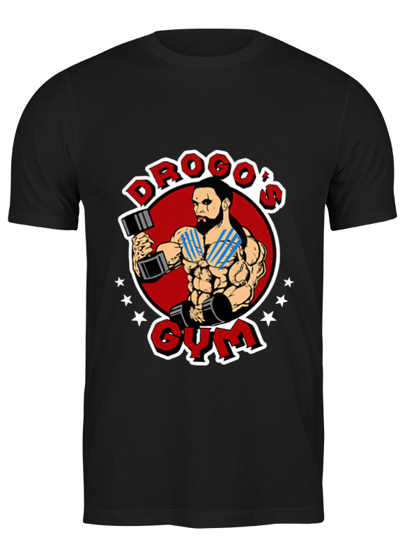 

Футболка мужская Printio Drogo's gym черная S, Drogo's gym