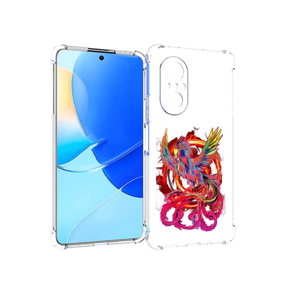 Чехол MyPads Tocco для Huawei Nova 9 SE красочный феникс