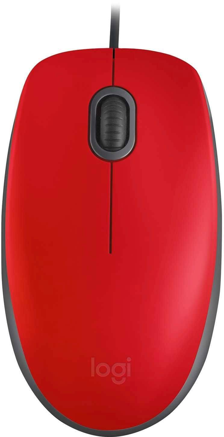 Мышь Logitech M110 Silent Red/Black (910-005489)