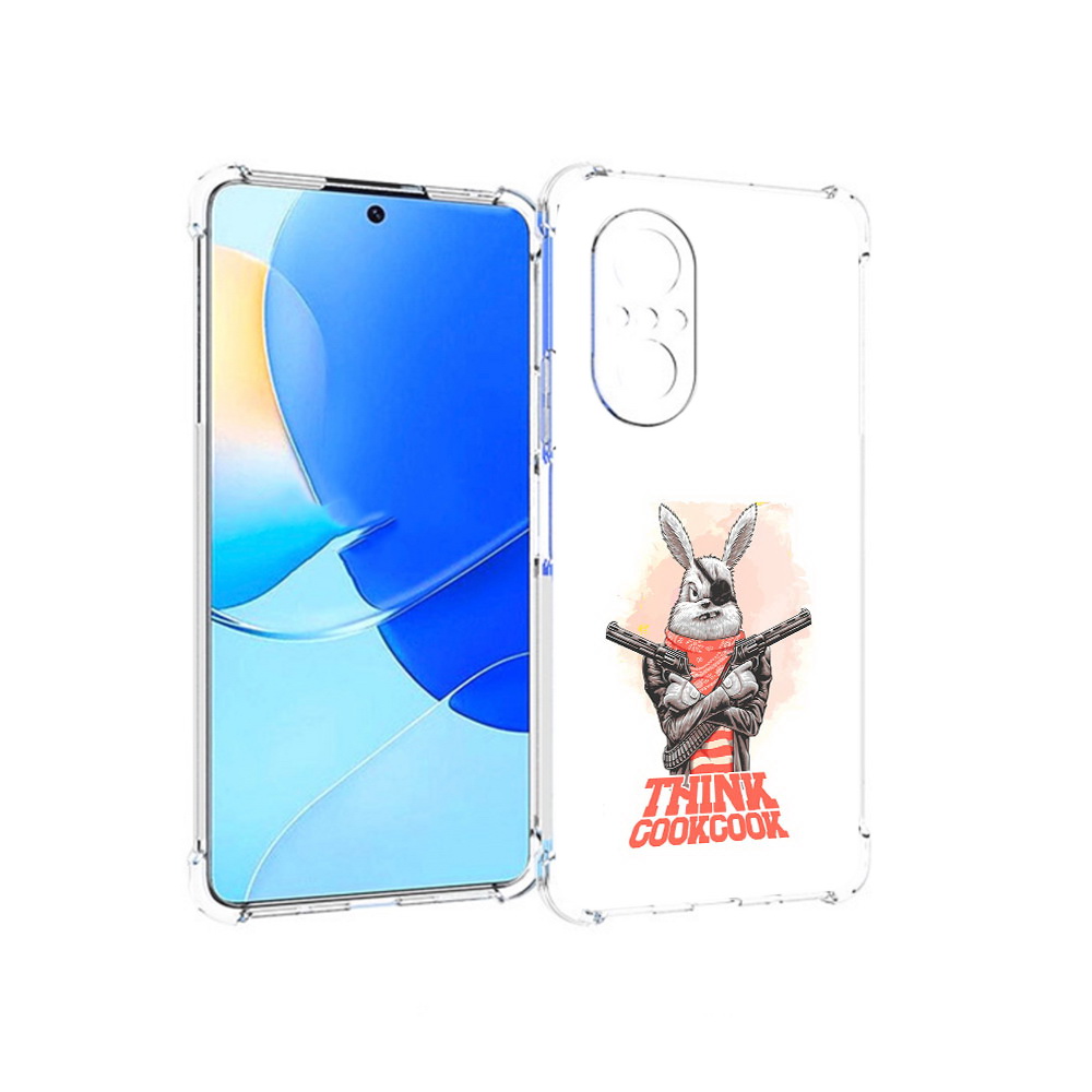

Чехол MyPads Tocco для Huawei Nova 9 SE кролик пират, Прозрачный, Tocco