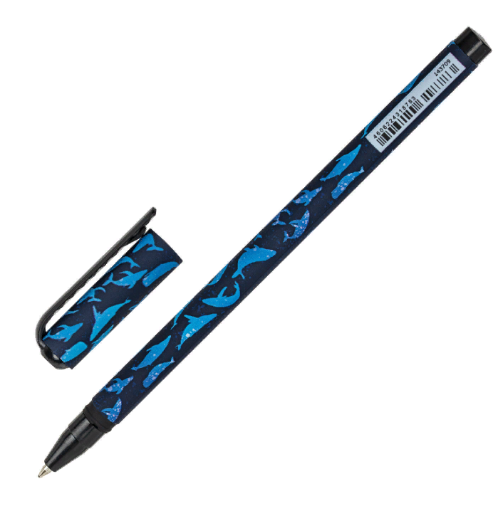 

Ручка шариковая Brauberg Soft Touch Stick Whale синяя, 36 шт