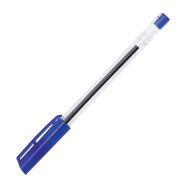 Ручка шариковая Pensan S50 2021 трехгранная синяя